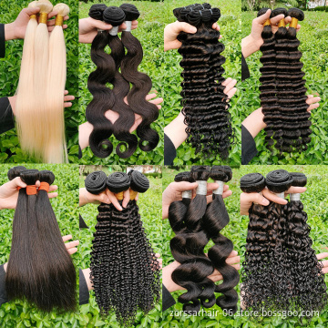 Cheap Unprocessed Raw Indian Human Hair Cuticle Aligned Deep Wave Bundles High Quality Double Drawn Virgin Hair Vendors